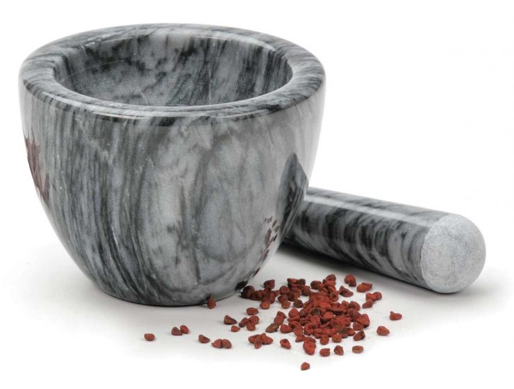 RSVP Endurance Gray Marble Mortar and Pestle
