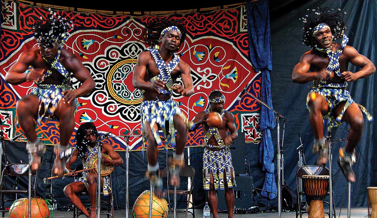 Musical performance at the Santa Fe International Folk Art Fest