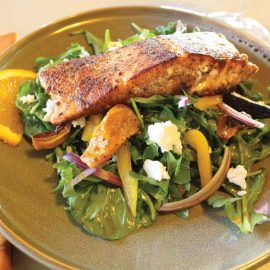 Orange Balsamic Salmon Salad