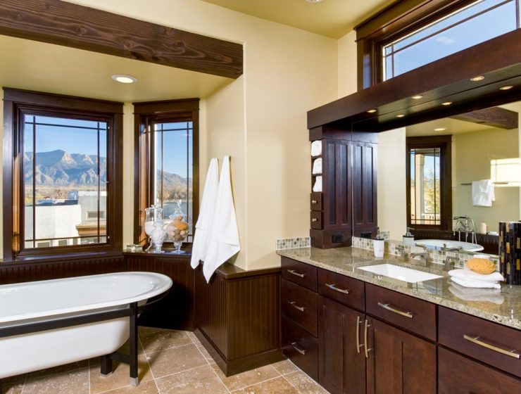 beautifully rustic bath