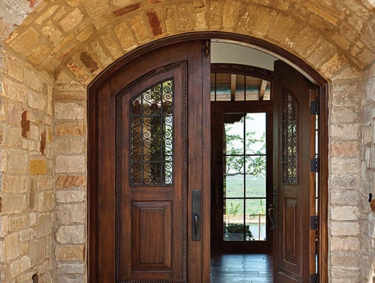 rustic and modern doors