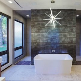 bathroom chandelier