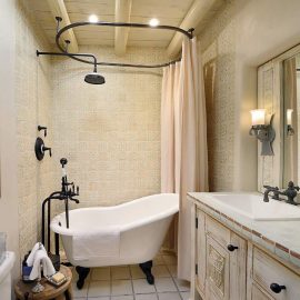 clawfoot tub vintage fixtures