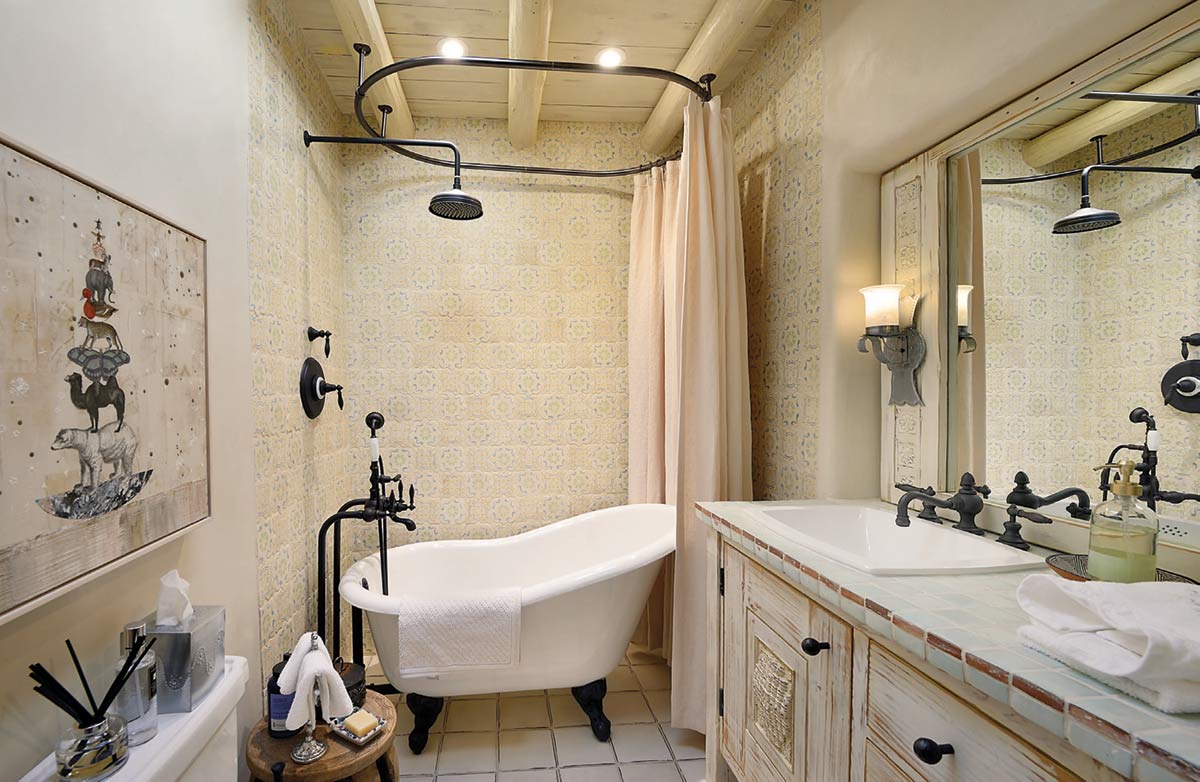 clawfoot tub vintage fixtures