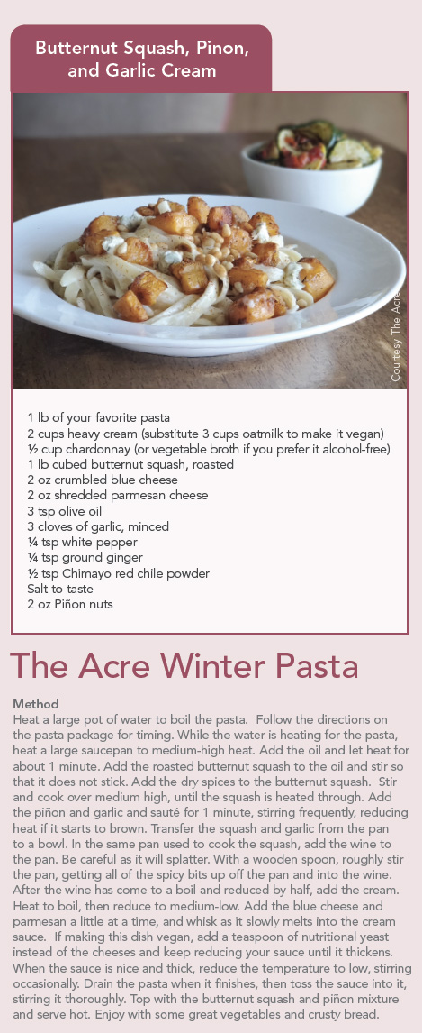 The Acre Winter Pasta