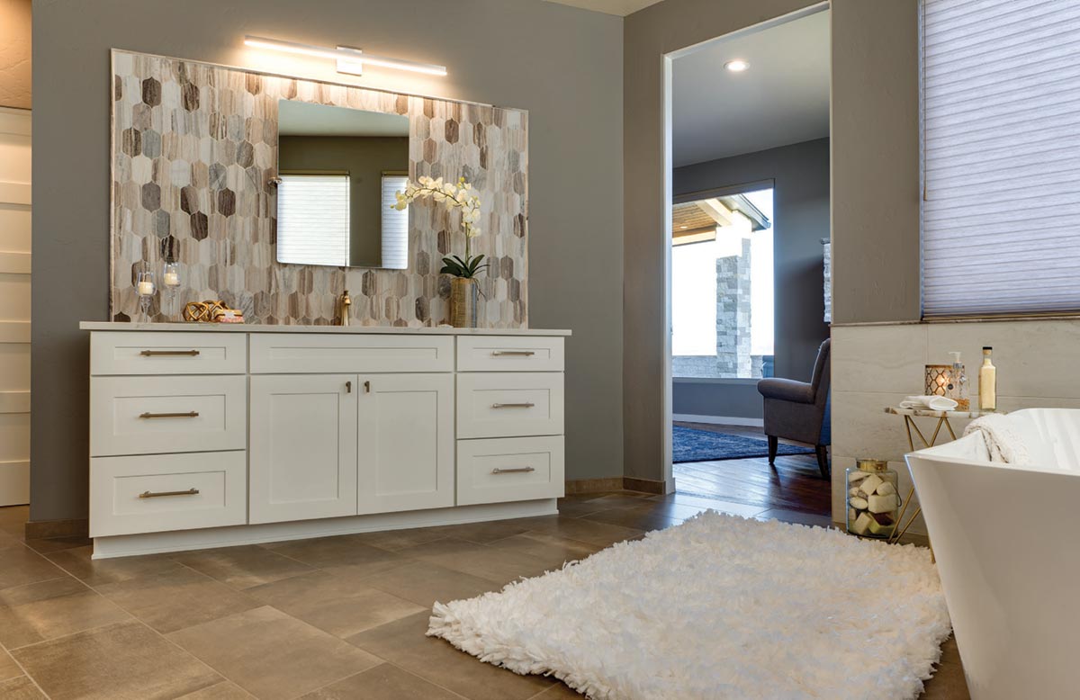Italian marble backsplash