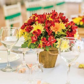 dining table flowers