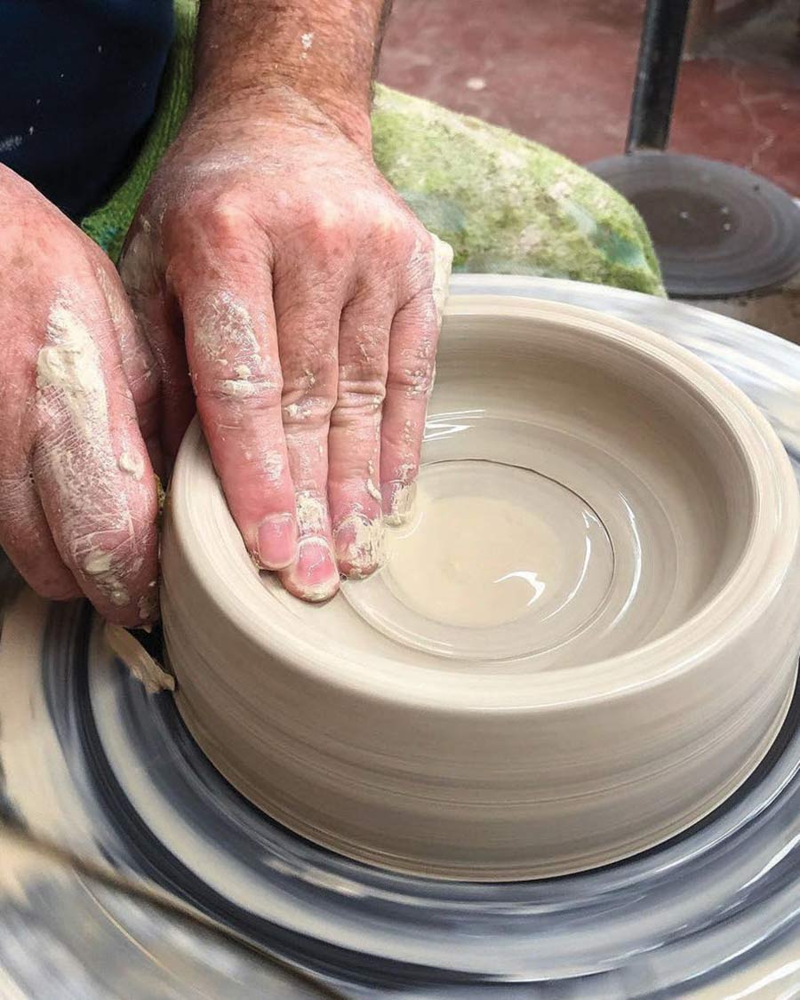 making pottery