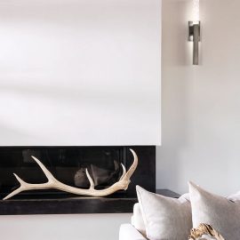 contemporary style fireplace