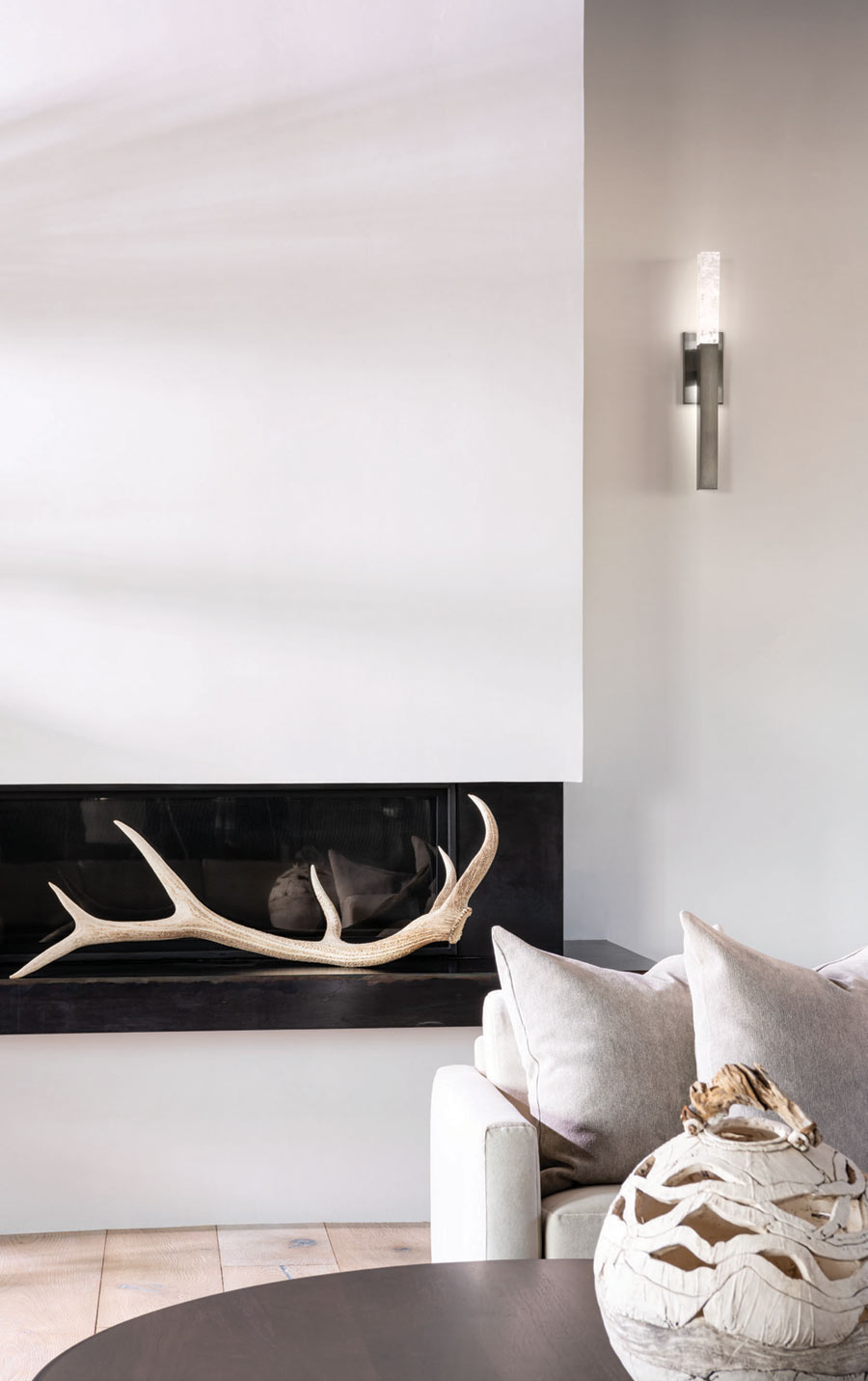 contemporary style fireplace
