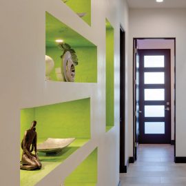 hallway built in niches