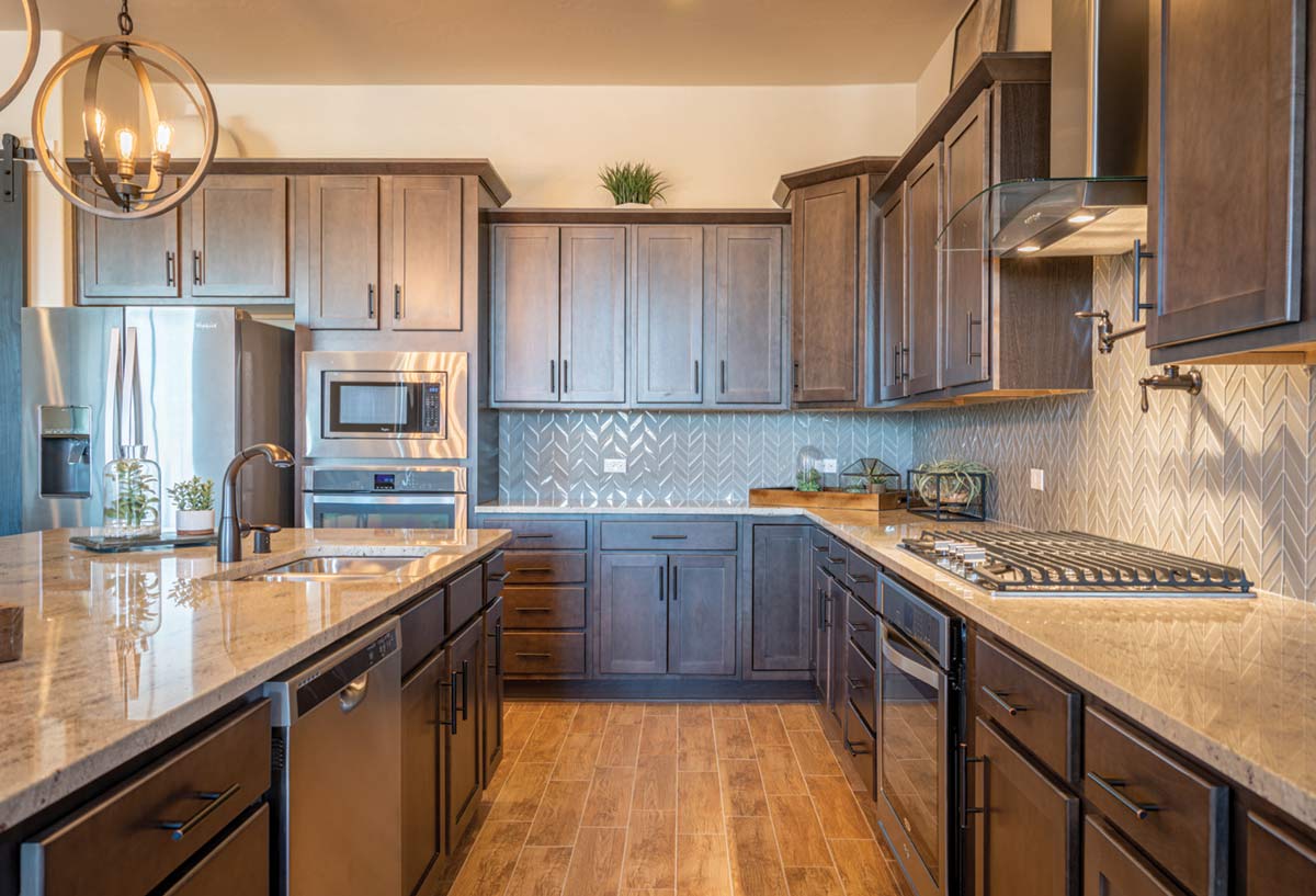 transitional kitchen