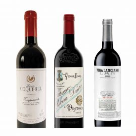 Tempranillo bottles
