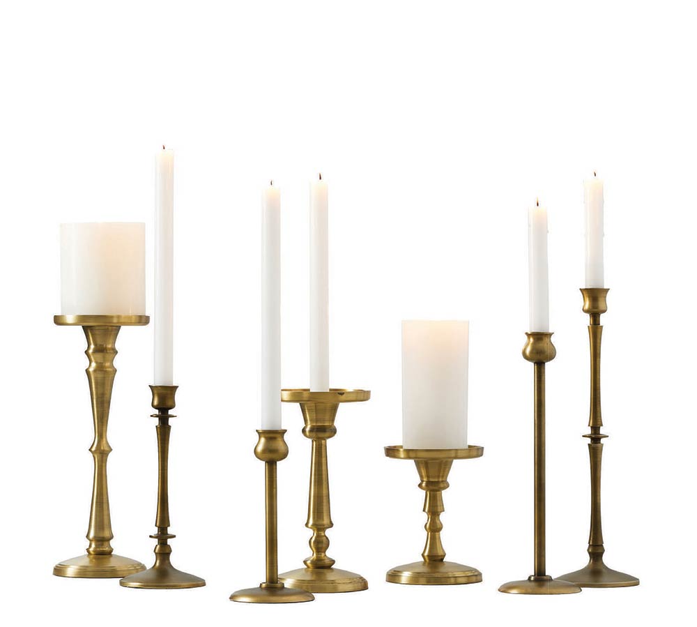 gold candlesticks