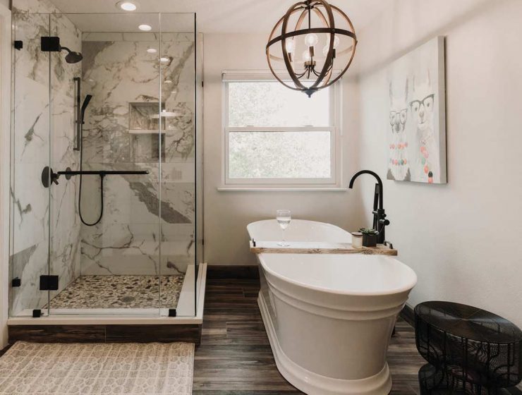 farmhouse style bathroom