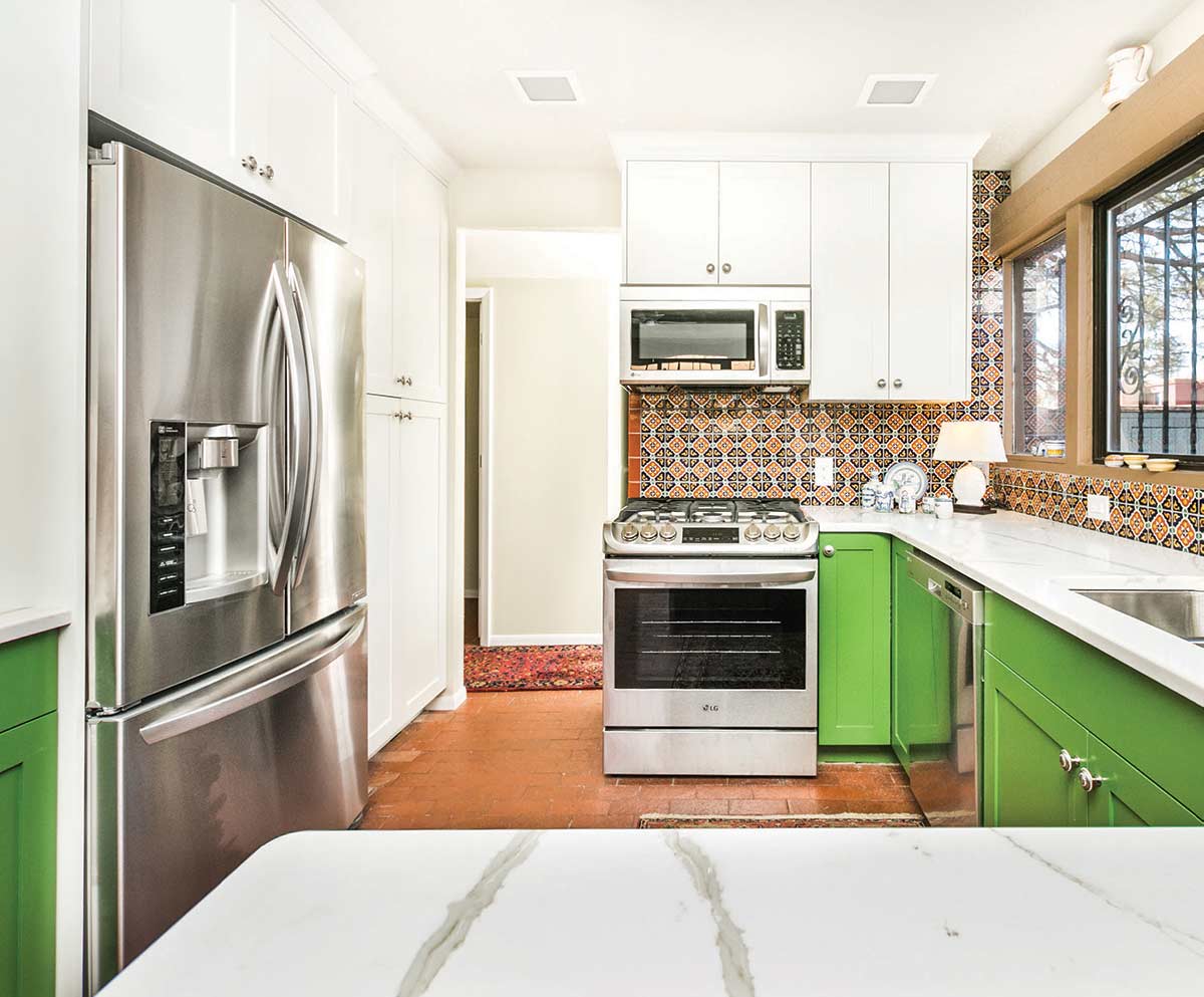 colorful kitchen