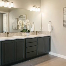 pleasingly playful bathroom vanity
