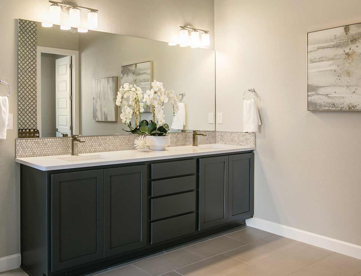 pleasingly playful bathroom vanity