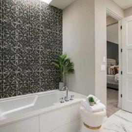 spaciously petite bathroom