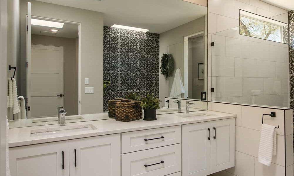 spaciously petite bathroom vanity