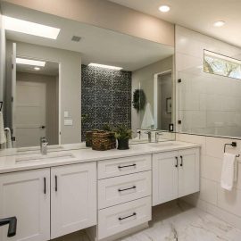 spaciously petite bathroom vanity
