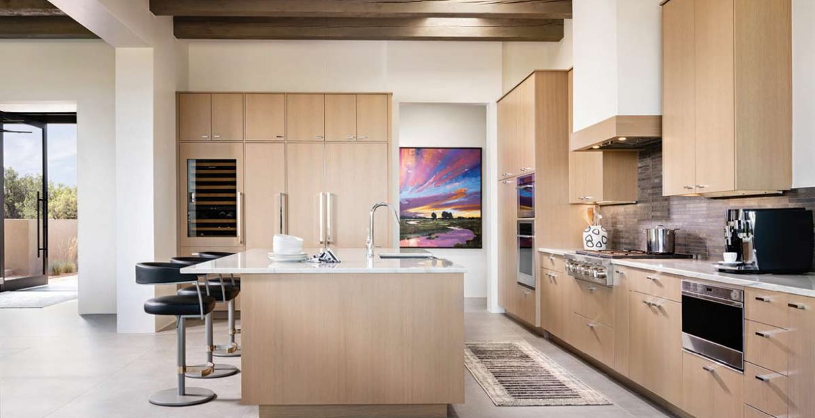 clean and sleek kitchen