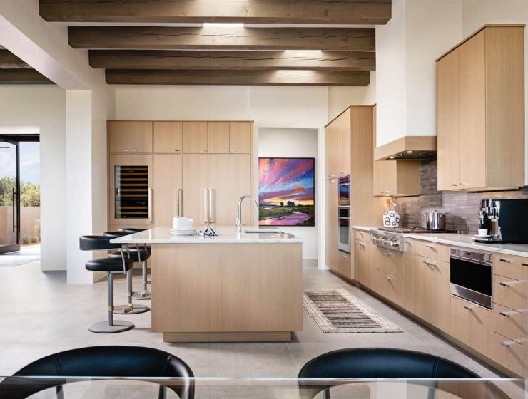 clean and sleek kitchen