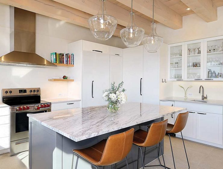warm modern kitchen