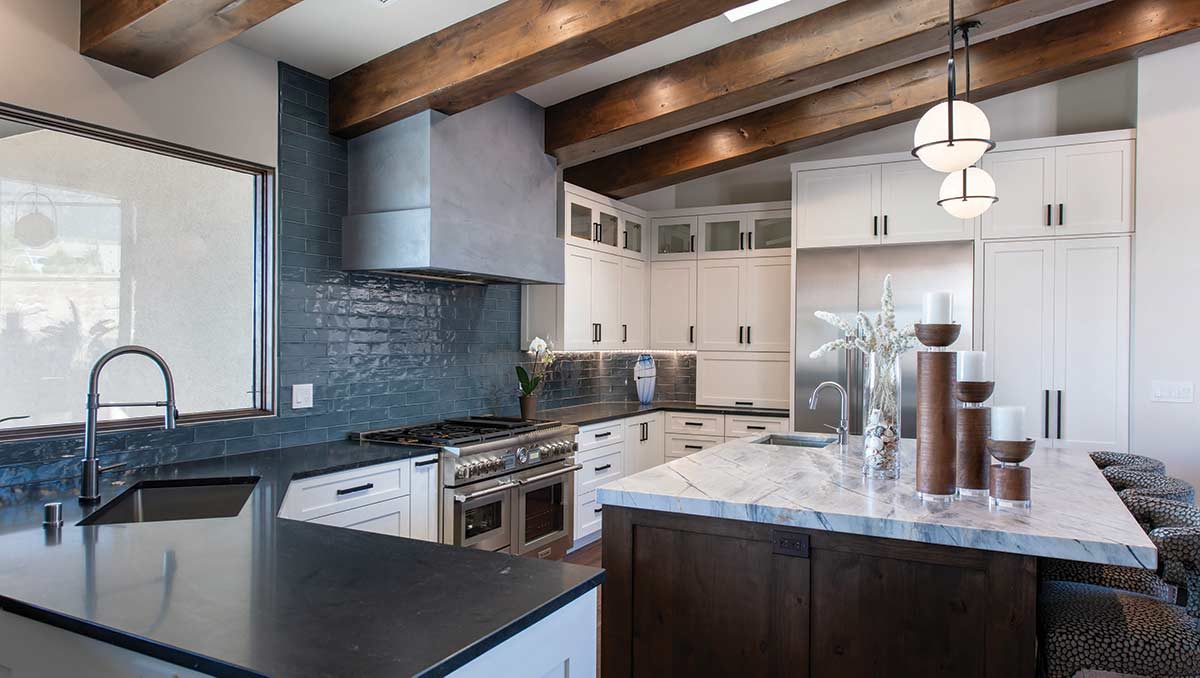 kitchen with island