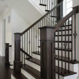 stained staircase