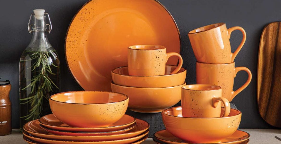 umber stoneware