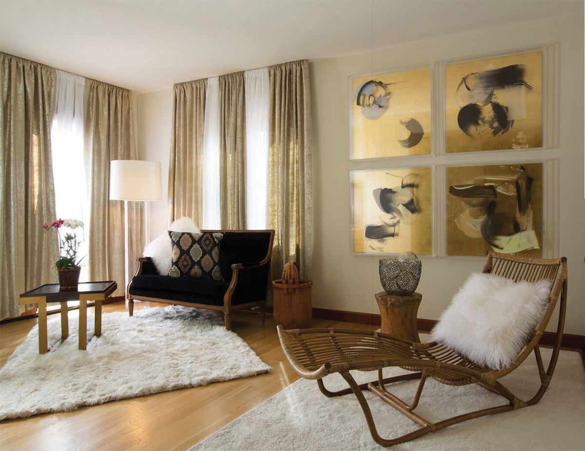 layered fabrics and textures