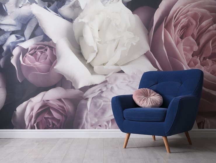 floral peel and stick wallpaper