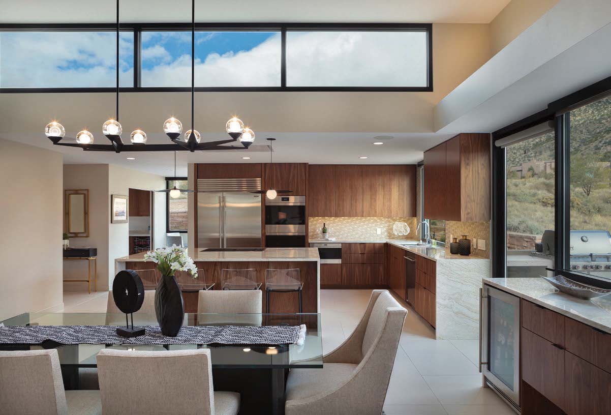 kitchen and dining