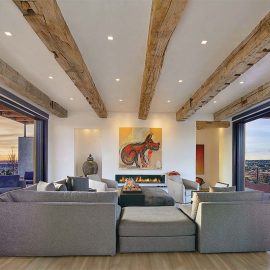 living room with a view