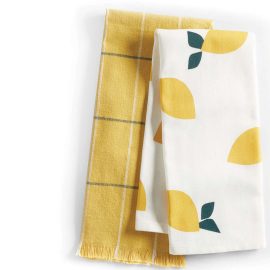 lemon print kitchen towel