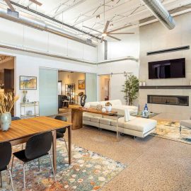 living room with ductwork