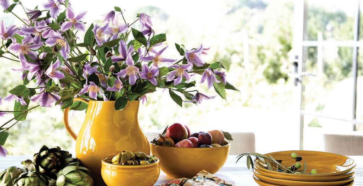 yellow pitcher