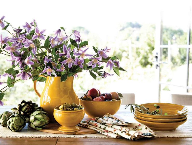 yellow pitcher