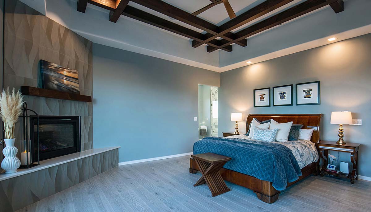 Craftsman inspired ceiling detail