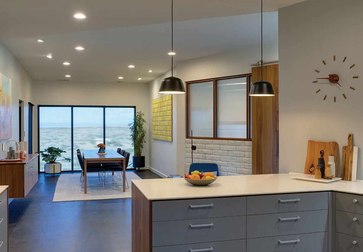 kitchen and dining