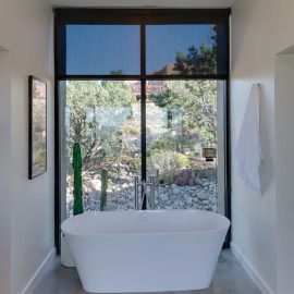 soaking tub with view