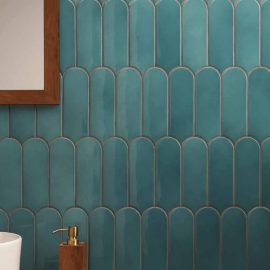 teal ceramic tile