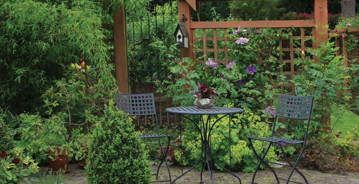 lush patio