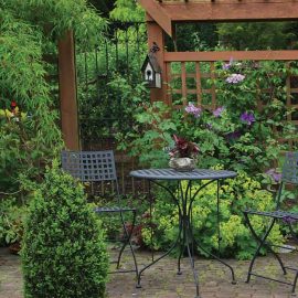 lush patio