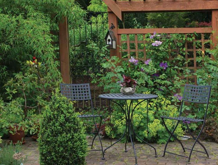 lush patio
