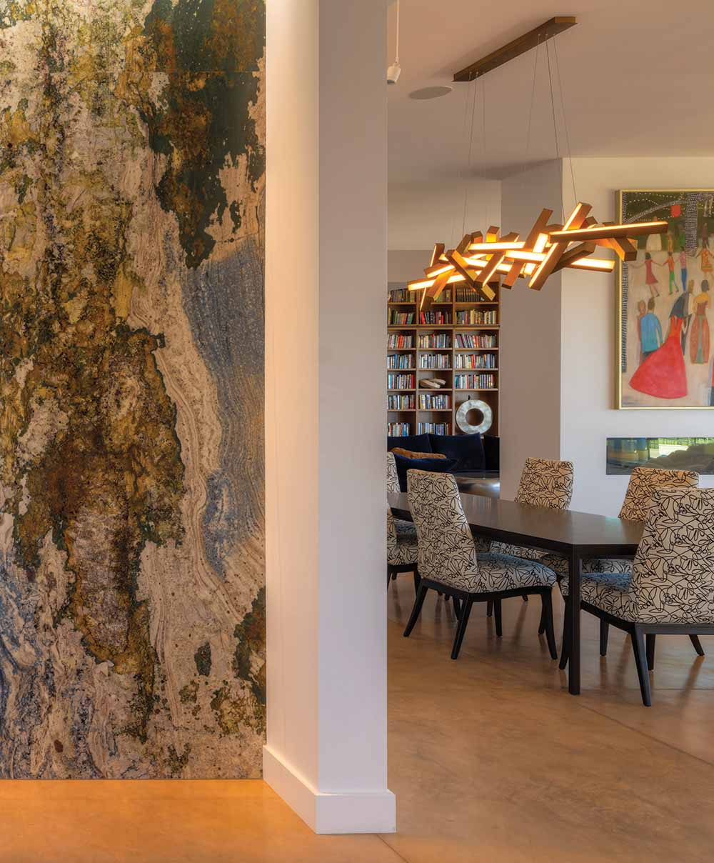 foyer and dining