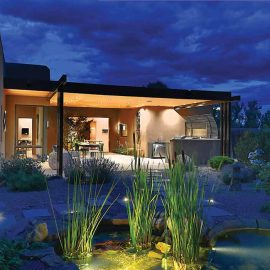 outdoor kitchen and dining