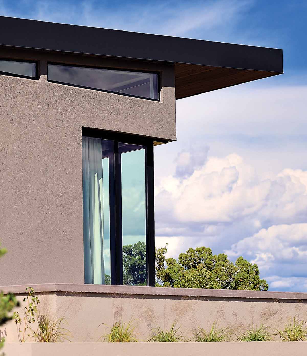 cantilevered roof