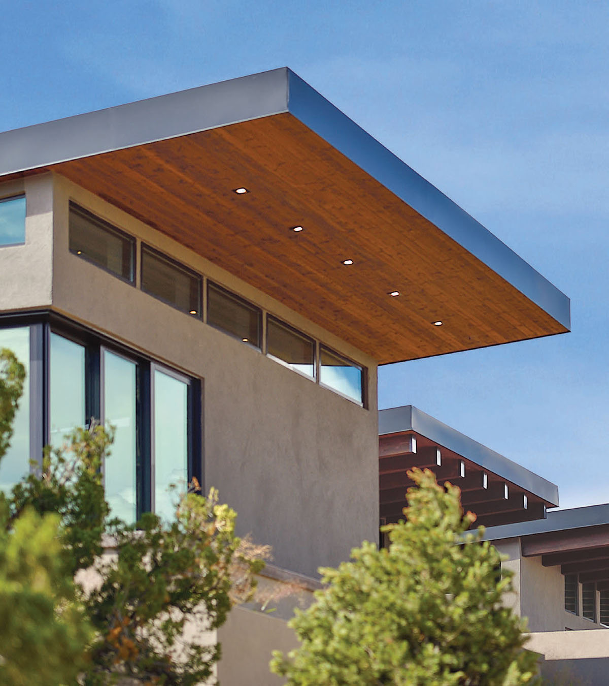 cantilevered roof